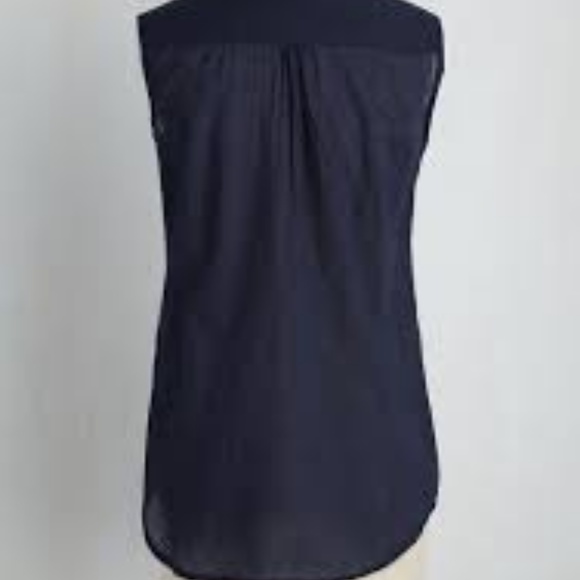 Modcloth On Your Roam Time Cotton Tunic in navy XS - Picture 4 of 4